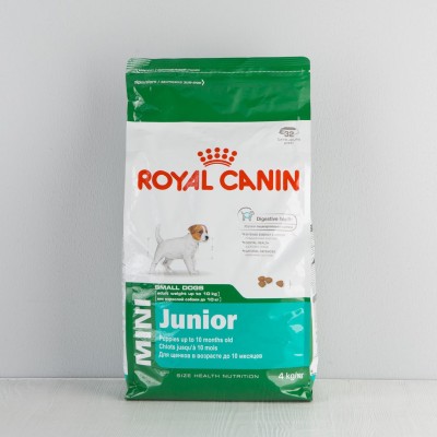 Корм сухой Royal Canin Mini Junior для щенков мелких пород, 4кг