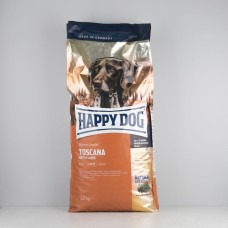 Корм сухой Happy Dog Supreme Toscana для собак, с уткой и лососем, 12,5кг