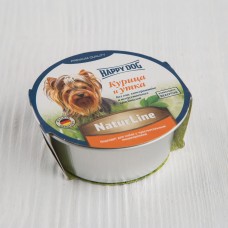 Паштет Happy Dog для собак, с курицей и уткой, 85г