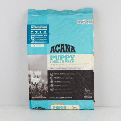 Корм сухой Acana Heritage Puppy Small Breed для щенков мелких пород, 6кг